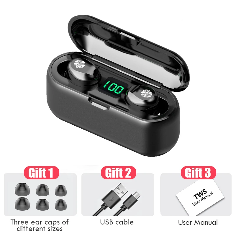 True Wireless Headset F9 Headphone Headset F9 Promotion Bluetooth Headset Water Proof Hifi Mini In-ear Sports Running Earphon013
True Wireless Headset F9 Headphone Headset F9 Promotion Bluetooth Headset Water Proof Hifi Mini In-ear Sports Running Earphon013