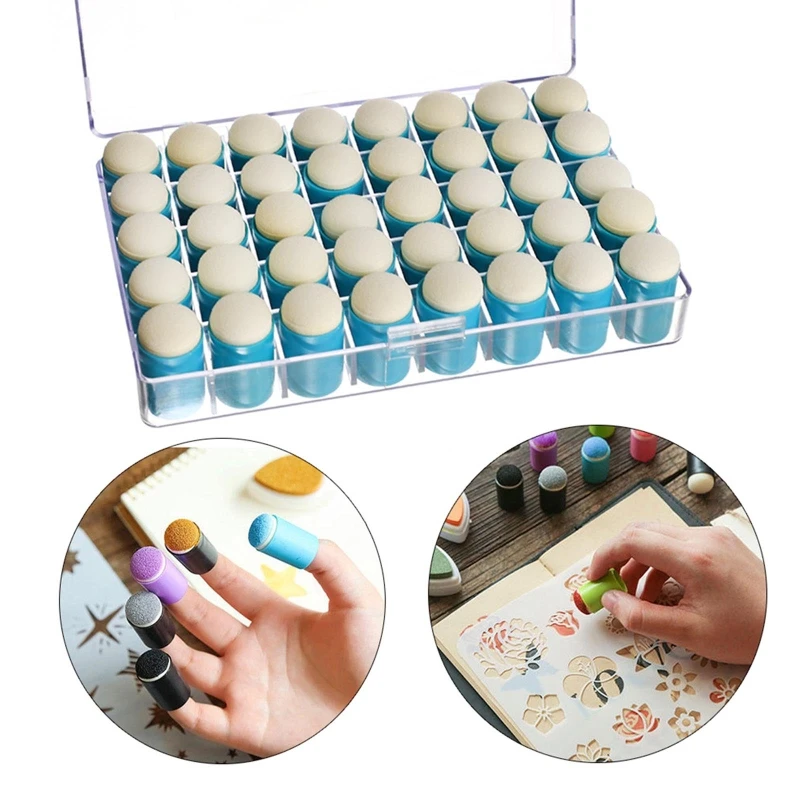40Pcs Sponge Daubers with Storage Case Stamping Sponge Brush for Toddler Card Making DIY Graffiti Art Painting Crafts
40Pcs Sponge Daubers with Storage Case Stamping Sponge Brush for Toddler Card Making DIY Graffiti Art Painting Crafts