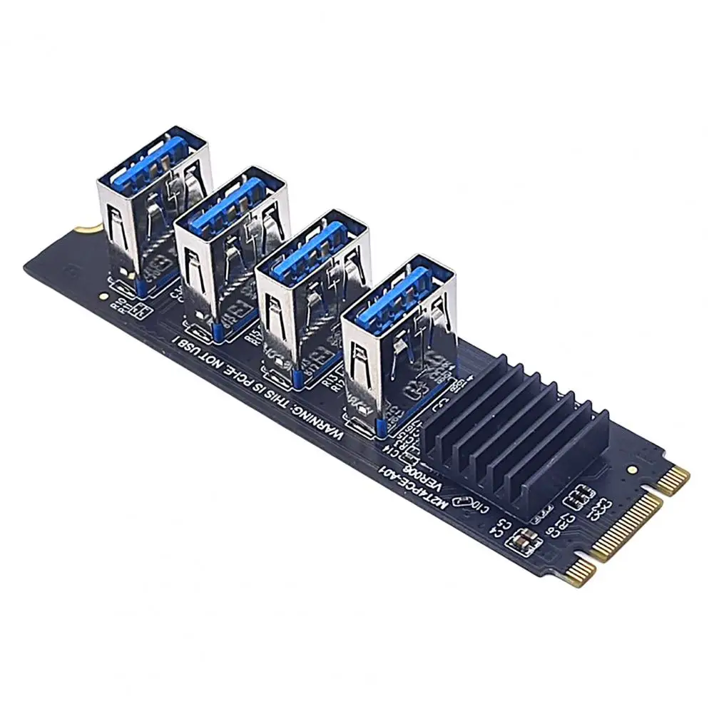 Strong Heat Dissipation Lightweight M.2 NVME KEY-M to 4 Ports PCI-E 1X Graphics Expansion Card for GPU
Strong Heat Dissipation Lightweight M.2 NVME KEY-M to 4 Ports PCI-E 1X Graphics Expansion Card for GPU