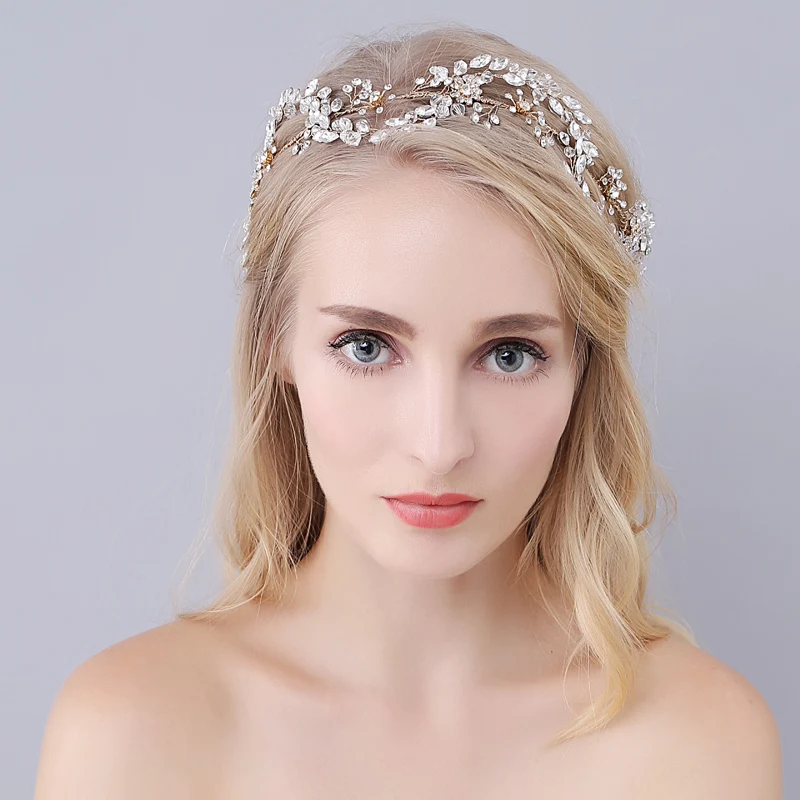 O939 Vintage Wedding Bridal Headband Clear Crystal Handmade Brides Bridesmaid Headpiece Women Pageant Perform Accessories
O939 Vintage Wedding Bridal Headband Clear Crystal Handmade Brides Bridesmaid Headpiece Women Pageant Perform Accessories