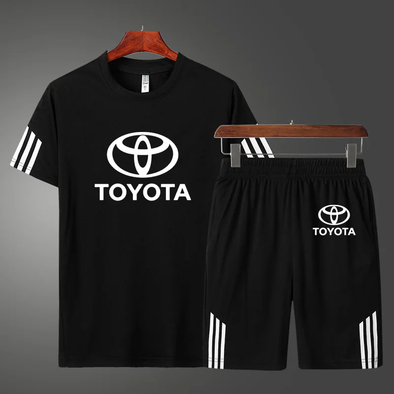 2022Summer Men's T-shirt Toyota Car Logo Printing Casual High Quality Cotton Men's short sleeve + shorts two-piece suit
2022Summer Men's T-shirt Toyota Car Logo Printing Casual High Quality Cotton Men's short sleeve + shorts two-piece suit