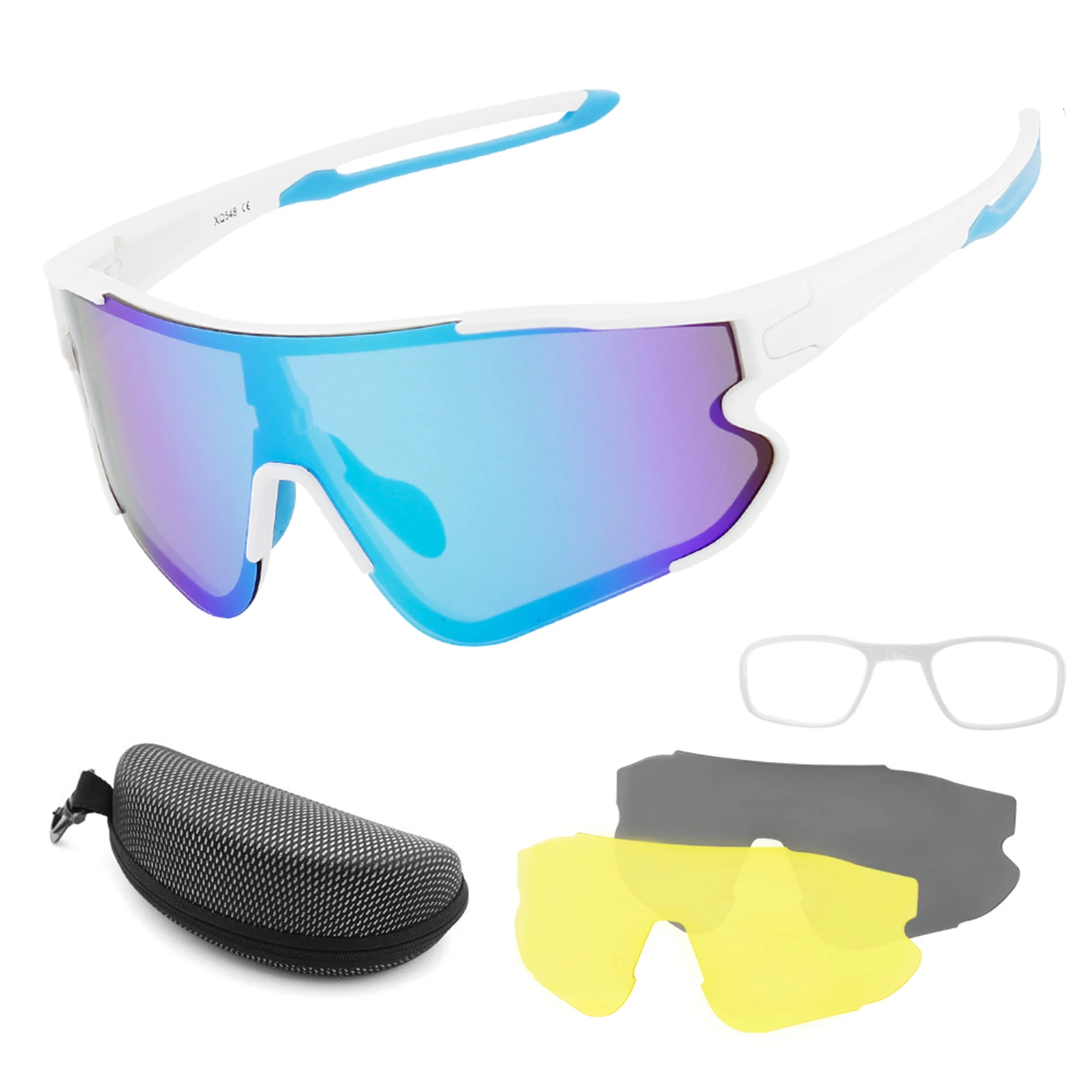 UV400 Sports Sunglasses Cycling Glasses with 2 Interchangeable Lenses MTB Road Bike Goggle for Men Women Driving Fishing Camping
UV400 Sports Sunglasses Cycling Glasses with 2 Interchangeable Lenses MTB Road Bike Goggle for Men Women Driving Fishing Camping