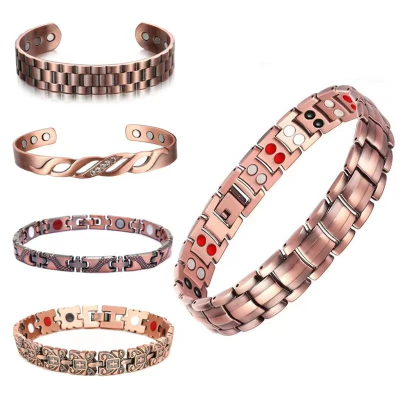 Vinterly Twisted Copper Bracelets for Women Rose Gold-color Health Energy Magnetic Copper Adjustable Cuff Bracelets & Bangles
Vinterly Twisted Copper Bracelets for Women Rose Gold-color Health Energy Magnetic Copper Adjustable Cuff Bracelets & Bangles