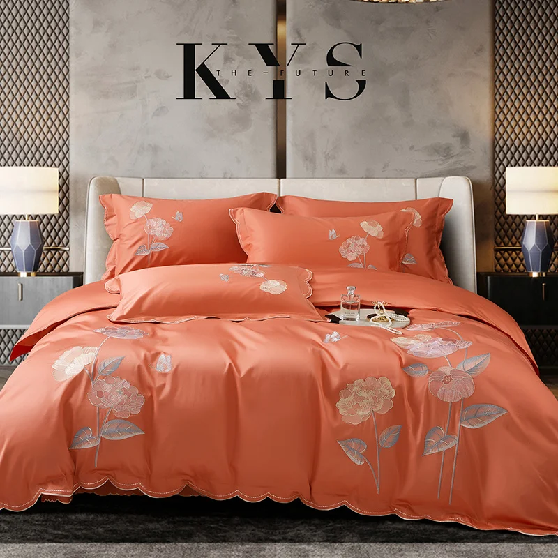Luxury 1000TC Egyptian Cotton Bloom Flowers Embroidery 4Pcs Bedding Quilt/Duvet Cover Set Bed Linen Pillow Shams Bedclothes
Luxury 1000TC Egyptian Cotton Bloom Flowers Embroidery 4Pcs Bedding Quilt/Duvet Cover Set Bed Linen Pillow Shams Bedclothes