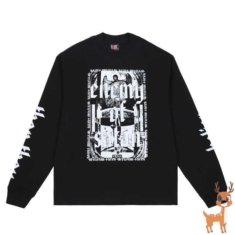 SAINT Top High Street Letter Printed Long Sleeve T-shirt Loose Men Women Spring Autumn Tee Harajuku Graphic T Shirts
SAINT Top High Street Letter Printed Long Sleeve T-shirt Loose Men Women Spring Autumn Tee Harajuku Graphic T Shirts