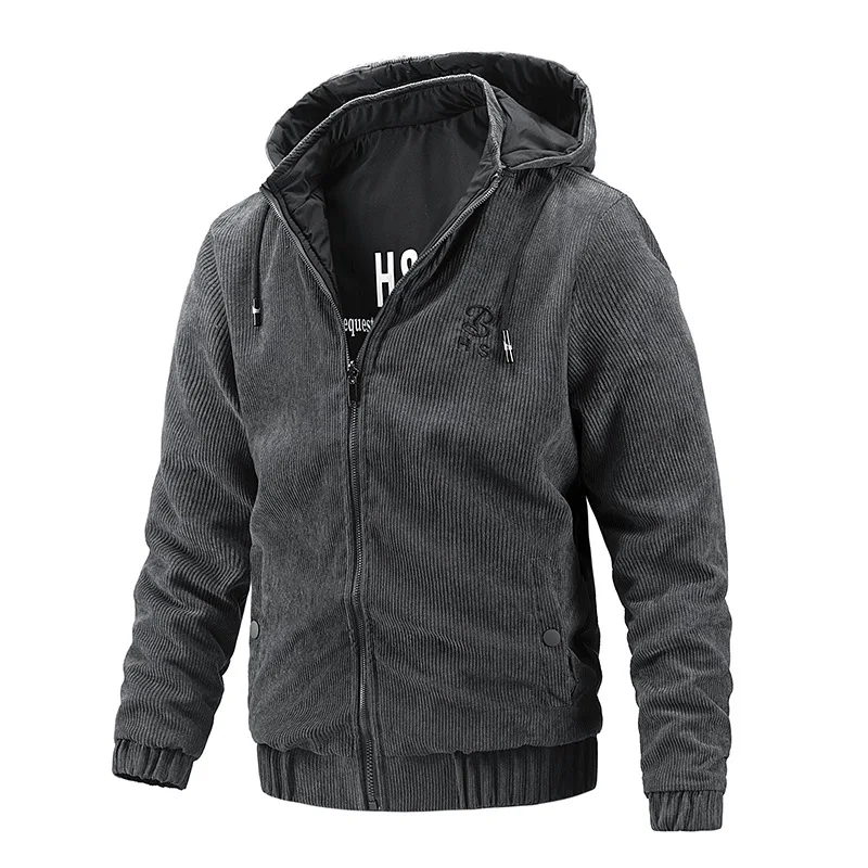 Brand Fashion Men Corduroy Jacket Double Side Design Man Casual Hooded Coats Autumn Winter Clothing Size M-2XL
Brand Fashion Men Corduroy Jacket Double Side Design Man Casual Hooded Coats Autumn Winter Clothing Size M-2XL