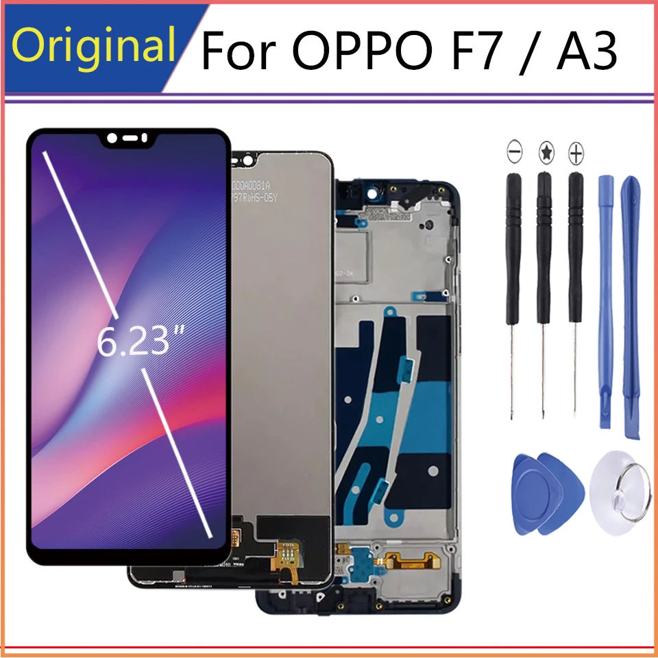 Оригинальный дисплей для OPPO F7 диагональю 6,2 дюйма, Диагональ экрана дюйма, запасные части для сенсорного экрана OPPO A3
Оригинальный дисплей для OPPO F7 диагональю 6,2 дюйма, Диагональ экрана дюйма, запасные части для сенсорного экрана OPPO A3