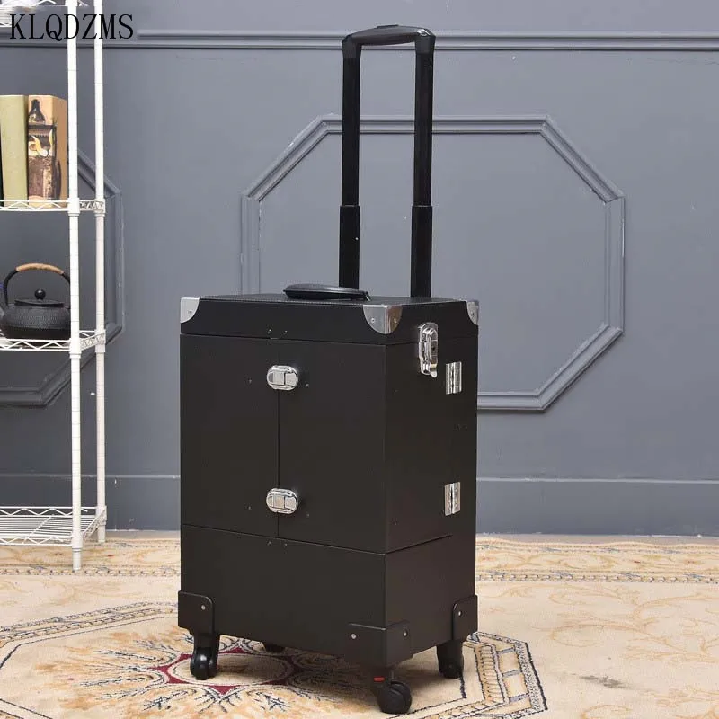 KLQDZMS New Women's Innovative Large-capacity Trolley Makeup Toolbox Folding Rolling Luggage with Wheels Travel Suitcase
KLQDZMS New Women's Innovative Large-capacity Trolley Makeup Toolbox Folding Rolling Luggage with Wheels Travel Suitcase