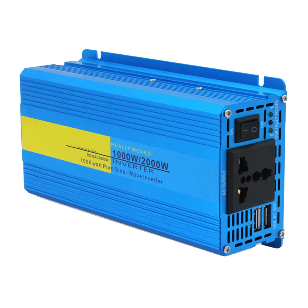Universal Solar Power Sine Waves Inverter Camping 2000W DC to AC Voltage Converter Adaptor Accessory 12V to 220V
Universal Solar Power Sine Waves Inverter Camping 2000W DC to AC Voltage Converter Adaptor Accessory 12V to 220V