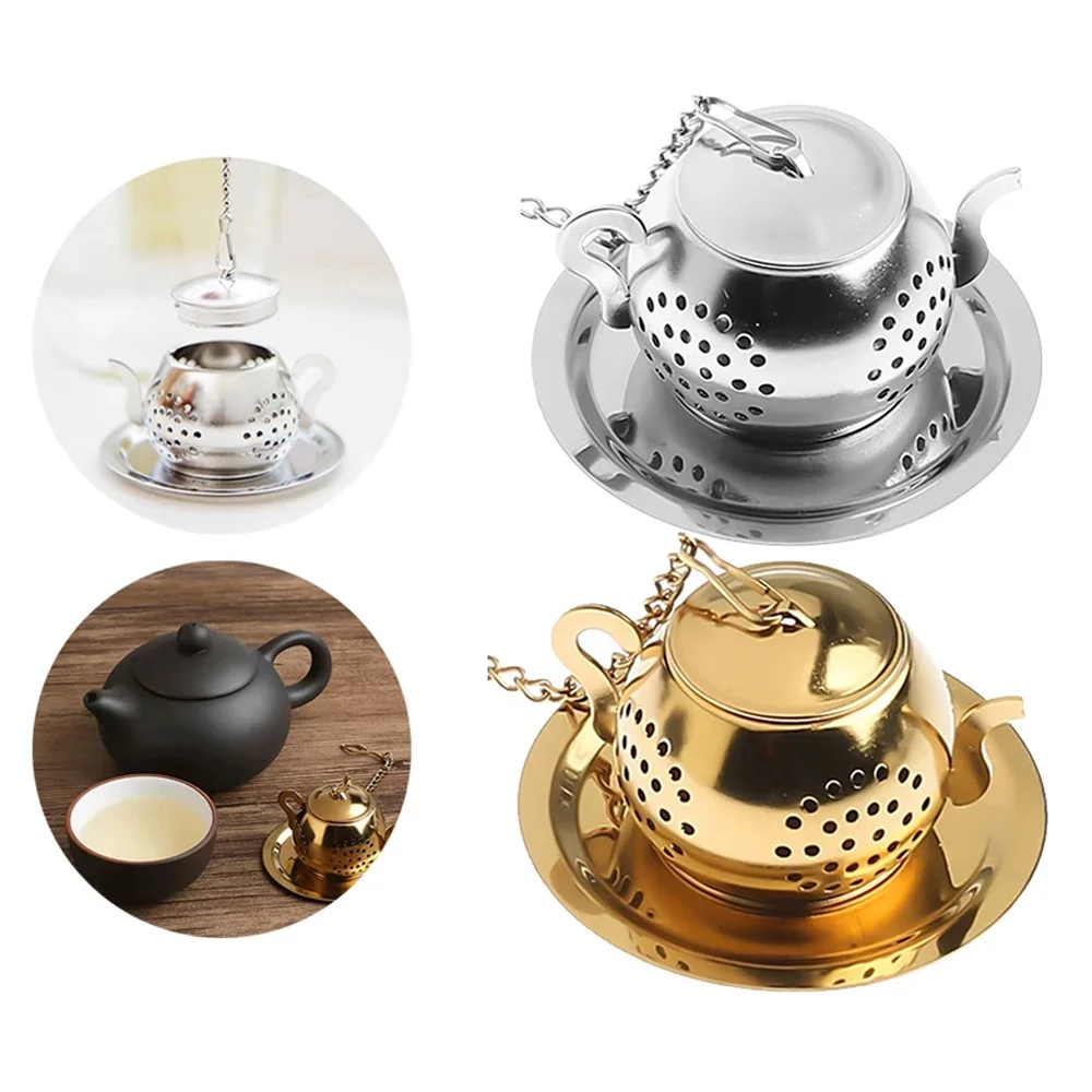 1 Pcs Metal Tea Strainer Teapot Shape Loose Tea Infuser Stainless Steel Leaf Tea Maker Strainer Chain Drip Herbal Spice Filter
1 Pcs Metal Tea Strainer Teapot Shape Loose Tea Infuser Stainless Steel Leaf Tea Maker Strainer Chain Drip Herbal Spice Filter