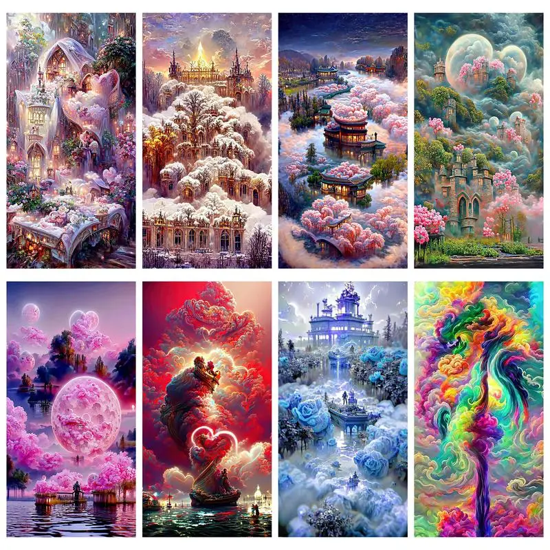 DIY 5D Diamond Painting Kits Fantasy Landscape Full Drill Diamond Mosaic Embroidery Crafts Painting for Wall Art Home Decor
DIY 5D Diamond Painting Kits Fantasy Landscape Full Drill Diamond Mosaic Embroidery Crafts Painting for Wall Art Home Decor