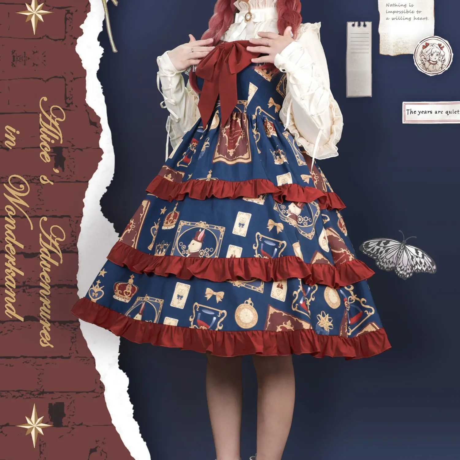 Victorian Vintage Lolita Jsk Dress Women Cute Cartoon Print Sweet Lolita Bow Ruffles Princess Lo Strap Dresses Three-stage Cla
Victorian Vintage Lolita Jsk Dress Women Cute Cartoon Print Sweet Lolita Bow Ruffles Princess Lo Strap Dresses Three-stage Cla