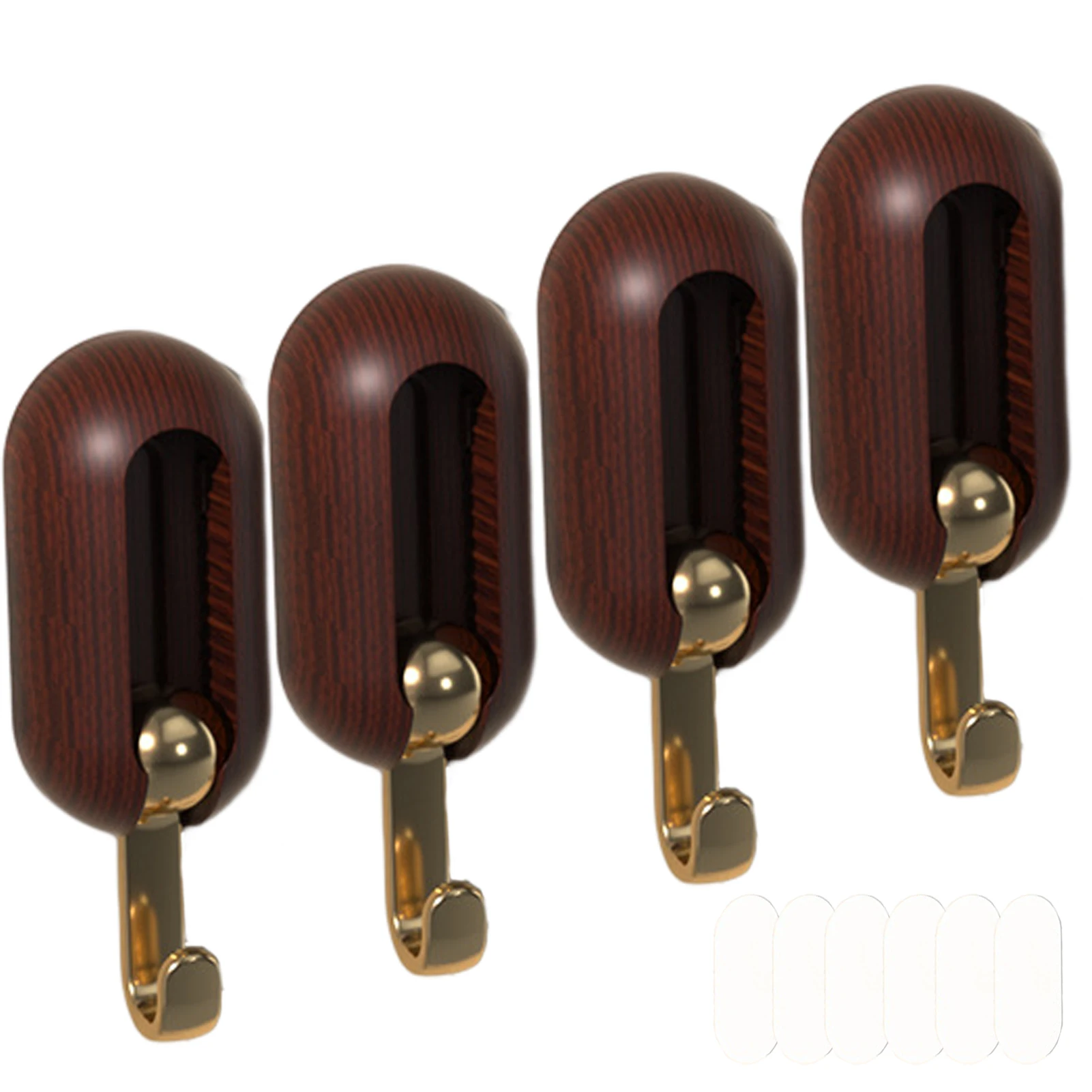 4pcs Self Adhesive Utility Strong Heavy Objects Bathroom Wall Hooks Hanging Sticky Swivel Reusable Kitchen Storage Organization
4pcs Self Adhesive Utility Strong Heavy Objects Bathroom Wall Hooks Hanging Sticky Swivel Reusable Kitchen Storage Organization