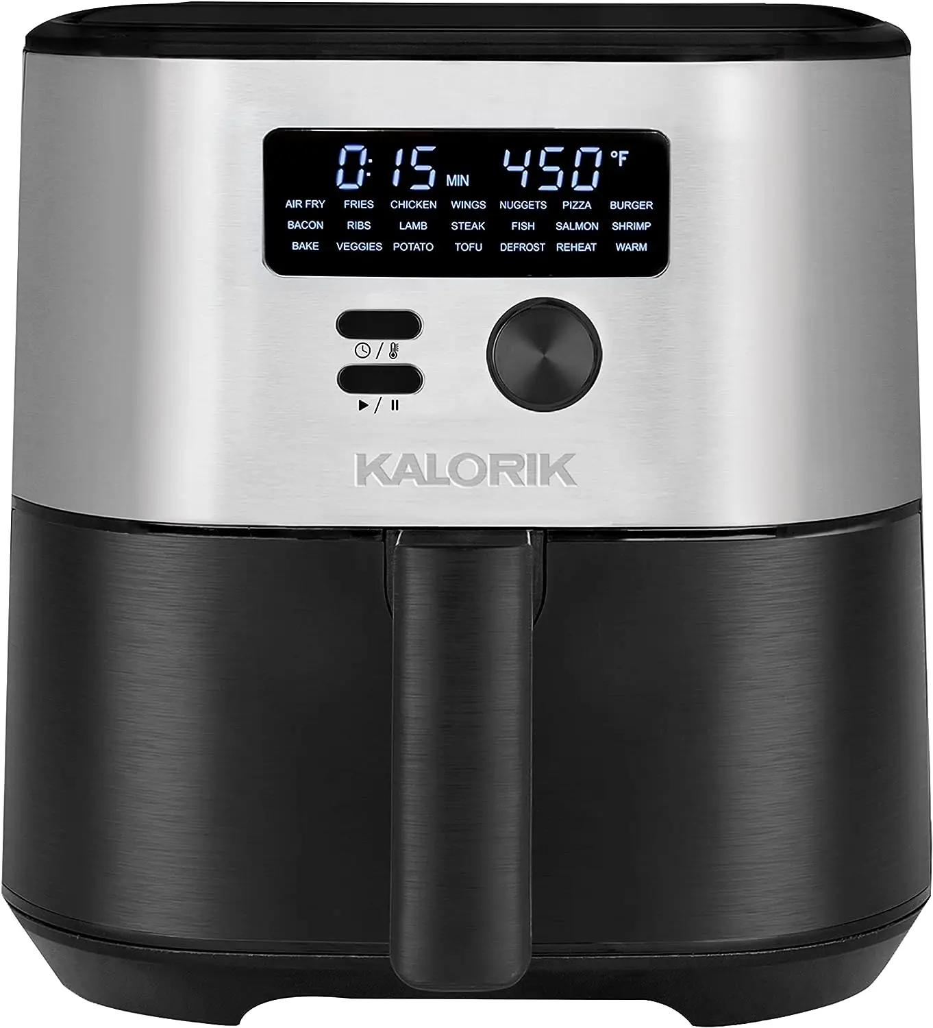 7 Quart Air Fryer 1750W, 7-in-1 Air fry, Bake, Roast, Broil, Defrost, Reheat, and Warm food, LED Display, 21 Presets, 4 Accessor
7 Quart Air Fryer 1750W, 7-in-1 Air fry, Bake, Roast, Broil, Defrost, Reheat, and Warm food, LED Display, 21 Presets, 4 Accessor