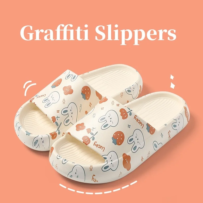 Solid Bear Slippers Cartoon Graffiti Shoes Women Summer Flip-Flops Beach Sandals Thick Platform Soft Cozy Casual Home Slippers
Solid Bear Slippers Cartoon Graffiti Shoes Women Summer Flip-Flops Beach Sandals Thick Platform Soft Cozy Casual Home Slippers