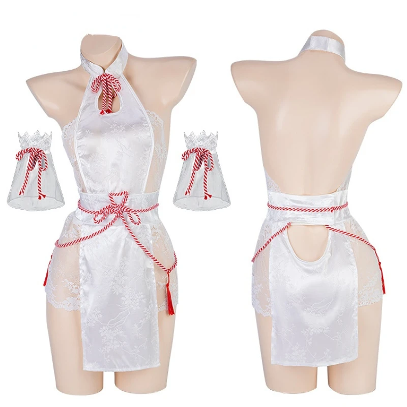 Ancient Chinese Hanfu Cheongsam Uniform Suit Sexy Lace Anime Cute Costume Cosplay Halloween Outfits Women Role Paly Mini Dress
Ancient Chinese Hanfu Cheongsam Uniform Suit Sexy Lace Anime Cute Costume Cosplay Halloween Outfits Women Role Paly Mini Dress