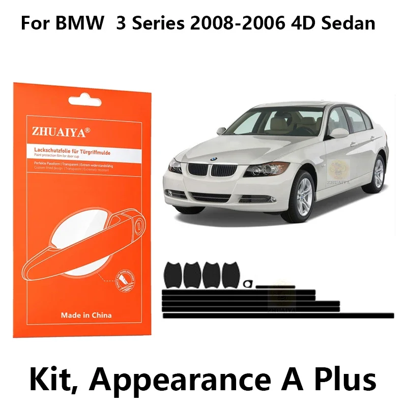 Защитная пленка ZHUAIYA для красок дверной ручки, ТПУ PPF для BMW 3 серии 2008-2006 4D Седан, автомобильные аксессуары
Защитная пленка ZHUAIYA для красок дверной ручки, ТПУ PPF для BMW 3 серии 2008-2006 4D Седан, автомобильные аксессуары