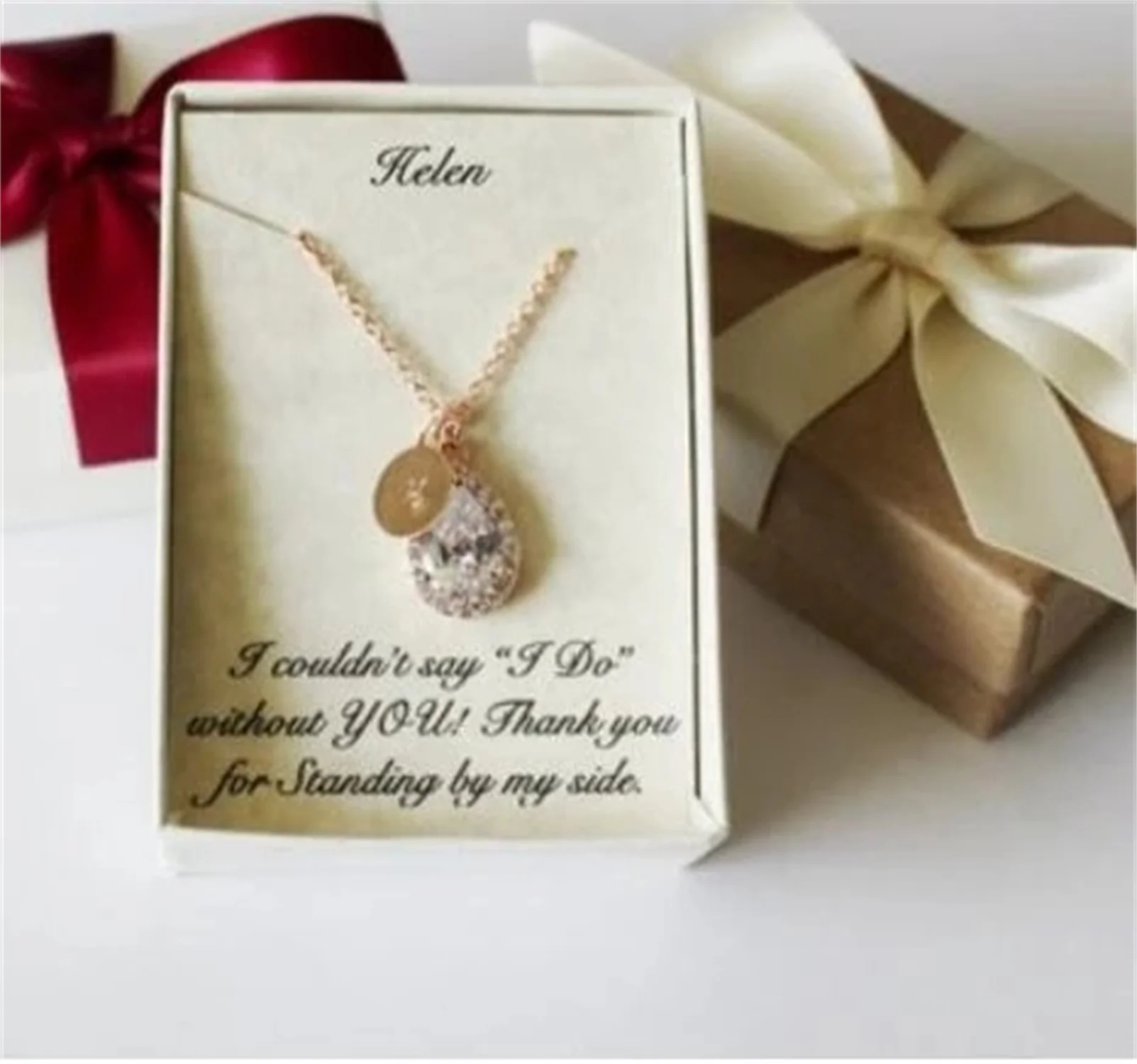 Personalized Any Name Monogram Wedding Bridesmaid Teardrop Cubic Zirconia Earrings Necklace Sets Cz Jewelry Set Proposal Gifts
Personalized Any Name Monogram Wedding Bridesmaid Teardrop Cubic Zirconia Earrings Necklace Sets Cz Jewelry Set Proposal Gifts