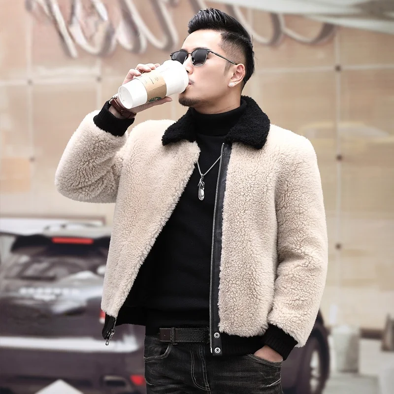 2023 100% Genuine Wool Jackets Male Autumn Winter Warm Real Sheep Shearing Jacket Fashion Short Beige Coats Plus Size 5XL Gmm604
2023 100% Genuine Wool Jackets Male Autumn Winter Warm Real Sheep Shearing Jacket Fashion Short Beige Coats Plus Size 5XL Gmm604