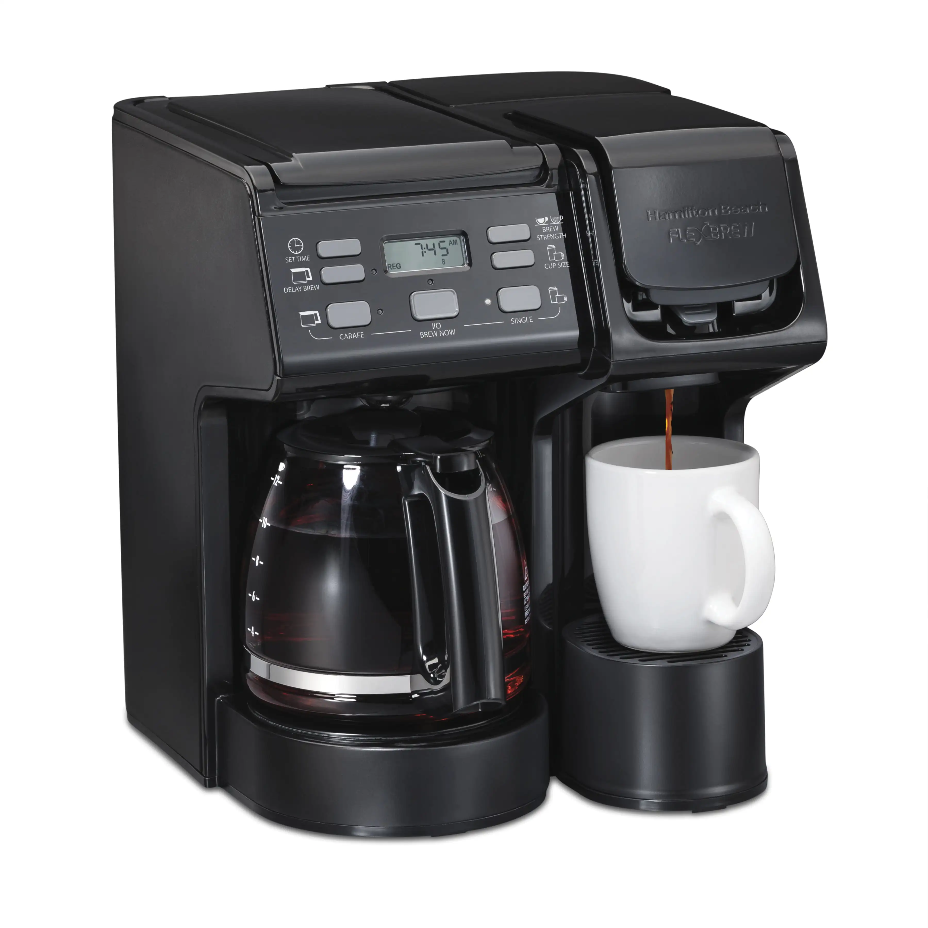 FlexBrew Trio Coffee Maker, Single Serve or 12 Cups, Black, 49904
FlexBrew Trio Coffee Maker, Single Serve or 12 Cups, Black, 49904
