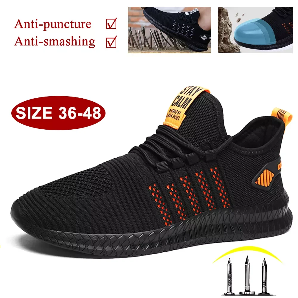 Sneakers Men Indestructible Steel Toe Work Shoe Safety Boots Security Shoes Anti-puncture Working Air Cushion Shoes For Men
Sneakers Men Indestructible Steel Toe Work Shoe Safety Boots Security Shoes Anti-puncture Working Air Cushion Shoes For Men