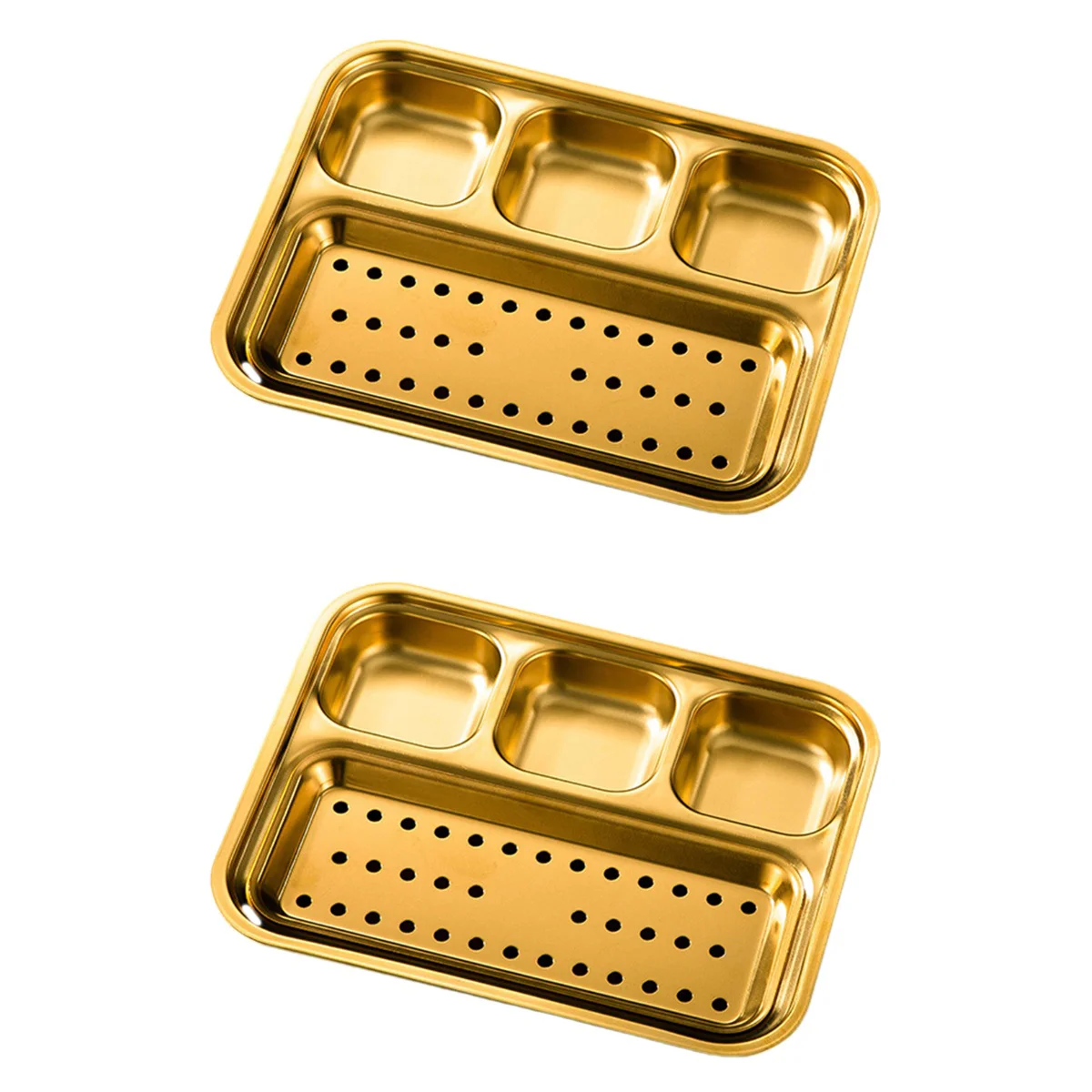 2x Divided Rectangular Compartment Serving Platter Dinner Tray Storage Container for Salads Snacks
2x Divided Rectangular Compartment Serving Platter Dinner Tray Storage Container for Salads Snacks