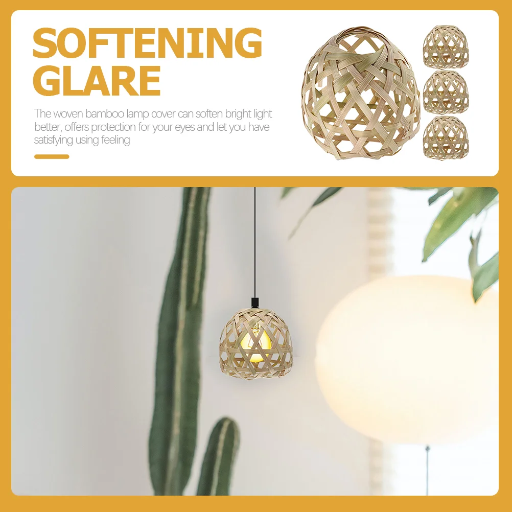 Woven Bamboo Lamp Shade Chandelier Cover Mini Globe Pendant Light Rattan Ceiling Fan Bulb Cover Ceiling Pendant Lamp
Woven Bamboo Lamp Shade Chandelier Cover Mini Globe Pendant Light Rattan Ceiling Fan Bulb Cover Ceiling Pendant Lamp