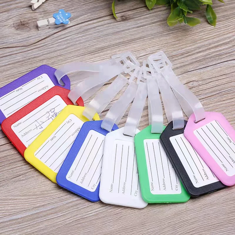 20 Pcs Travel Accessories Luggage Tag Plastic Suitcase ID Addres Holder Baggage Boarding Tag Portable Label Key chain Key Ring
20 Pcs Travel Accessories Luggage Tag Plastic Suitcase ID Addres Holder Baggage Boarding Tag Portable Label Key chain Key Ring