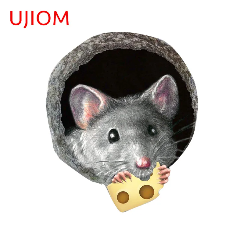 UJIOM 13cm x 10.9cm Mouse Eating Cheese In Cave Wall Stickers Creative Cute Bathroom Decals Scratch-Proof House Decoration
UJIOM 13cm x 10.9cm Mouse Eating Cheese In Cave Wall Stickers Creative Cute Bathroom Decals Scratch-Proof House Decoration