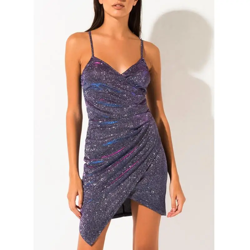 Halter Glitter Mini Sexy Dress for Women Summer 2023 Trend Party Purple Clothes Female Zipper Skintight One Piece Ladies Fashion
Halter Glitter Mini Sexy Dress for Women Summer 2023 Trend Party Purple Clothes Female Zipper Skintight One Piece Ladies Fashion