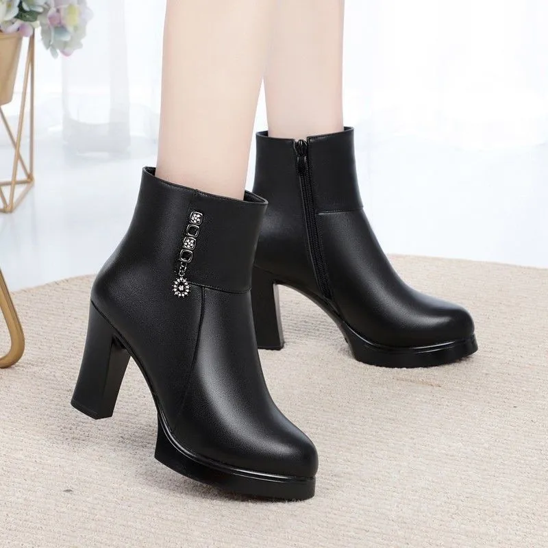 Women Boots High Heels 2023 New Winter Boots Women Sexy Stiletto Thick Wool Warm Fashion Banquet Boots Ladies' booties Winter
Women Boots High Heels 2023 New Winter Boots Women Sexy Stiletto Thick Wool Warm Fashion Banquet Boots Ladies' booties Winter