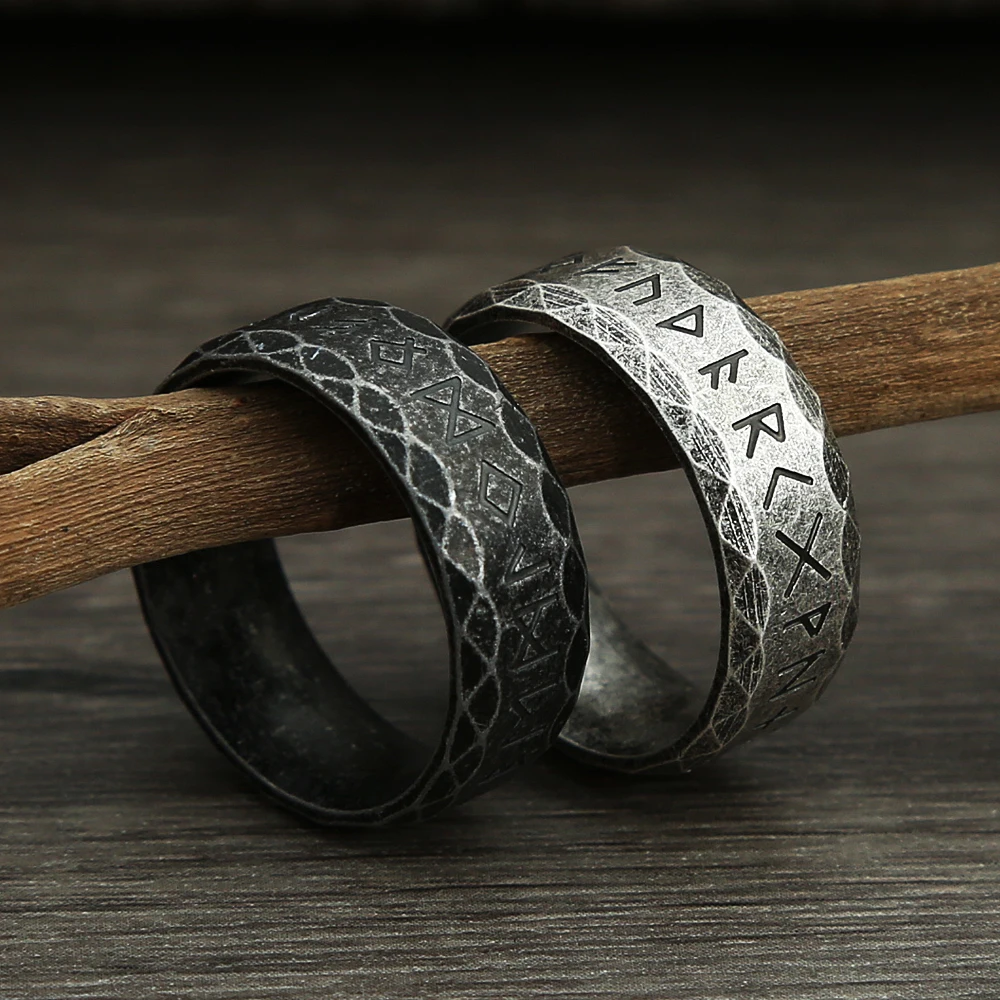 Fashion Black/Steel Color Vintage Norse Rune Ring For Men Stainless Steel Viking Amulet Ring Amulet Jewelry Gift Dropshipping
Fashion Black/Steel Color Vintage Norse Rune Ring For Men Stainless Steel Viking Amulet Ring Amulet Jewelry Gift Dropshipping