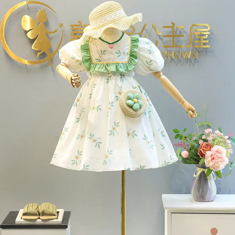 Summer Floral Dress Lolita Little Girls Cotton Clothes Ruffles Print Kids Elegant Dress for Teens Party Princess Sundress
Summer Floral Dress Lolita Little Girls Cotton Clothes Ruffles Print Kids Elegant Dress for Teens Party Princess Sundress