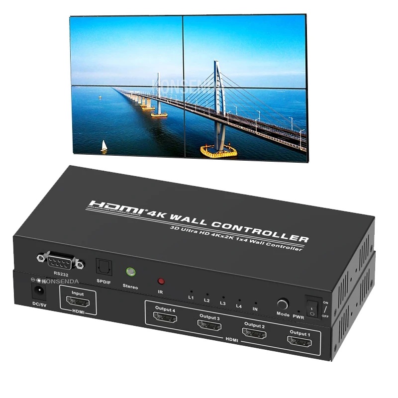 Настенный видеоконтроллер 4K, 30 Гц, 2x2, 4-канальный ТВ-процессор, процессор для большого экрана, устройство для сращивания 1x2 1x3 1x4 2x1 3x1, сшивание...
Настенный видеоконтроллер 4K, 30 Гц, 2x2, 4-канальный ТВ-процессор, процессор для большого экрана, устройство для сращивания 1x2 1x3 1x4 2x1 3x1, сшивание...