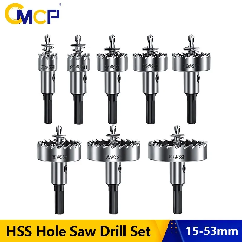 CMCP Carbide Tip HSS Drill Bit Hole Saw Set Stainless Steel Metal Alloy 16/18.5/20/25/30mm Metalworking Tools Hole Cutter Opener
CMCP Carbide Tip HSS Drill Bit Hole Saw Set Stainless Steel Metal Alloy 16/18.5/20/25/30mm Metalworking Tools Hole Cutter Opener