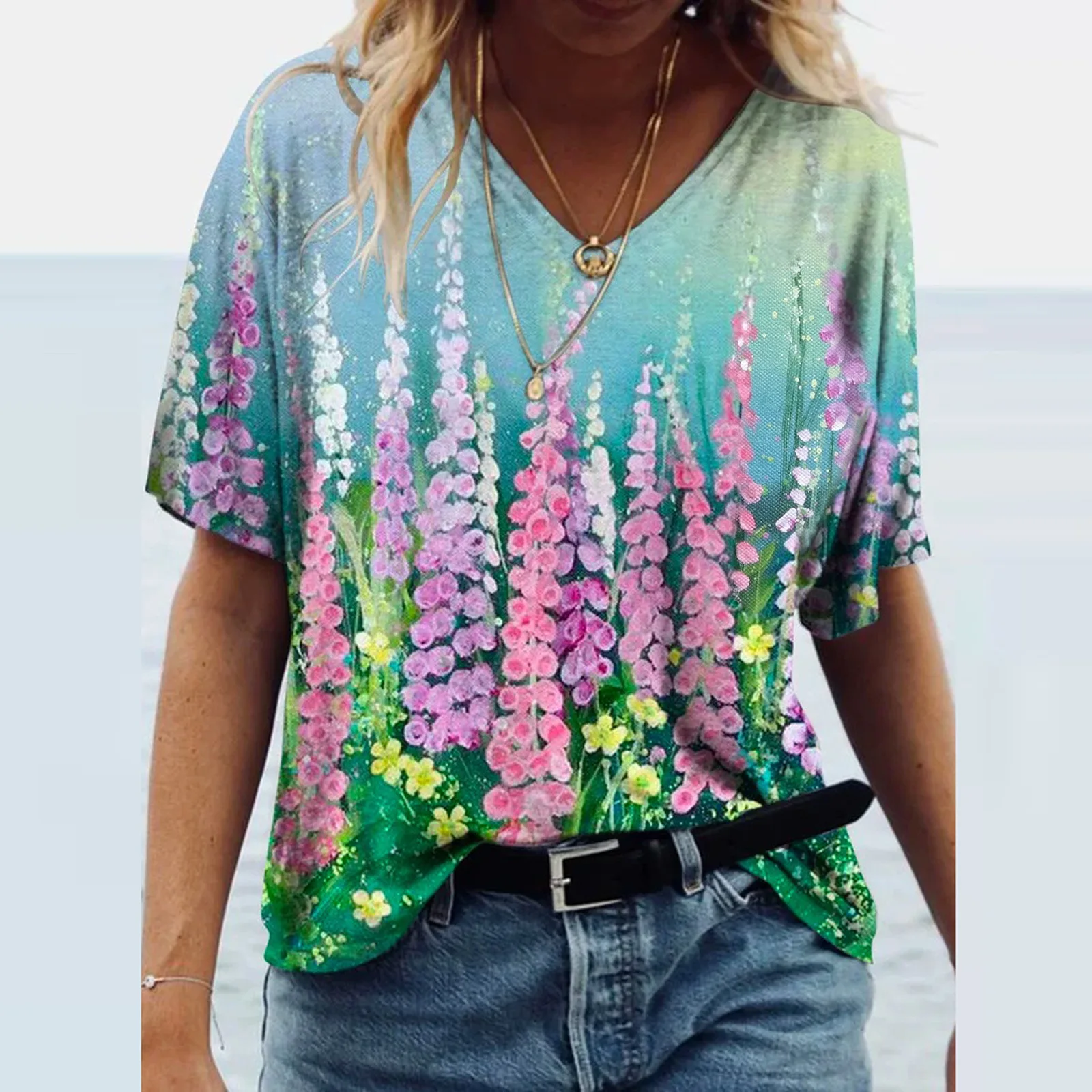Plus Size 3XL T-shirts Women 2022 Vintage Floral Print T-shirt Loose Cotton Female T-shirt Streetwear
Plus Size 3XL T-shirts Women 2022 Vintage Floral Print T-shirt Loose Cotton Female T-shirt Streetwear