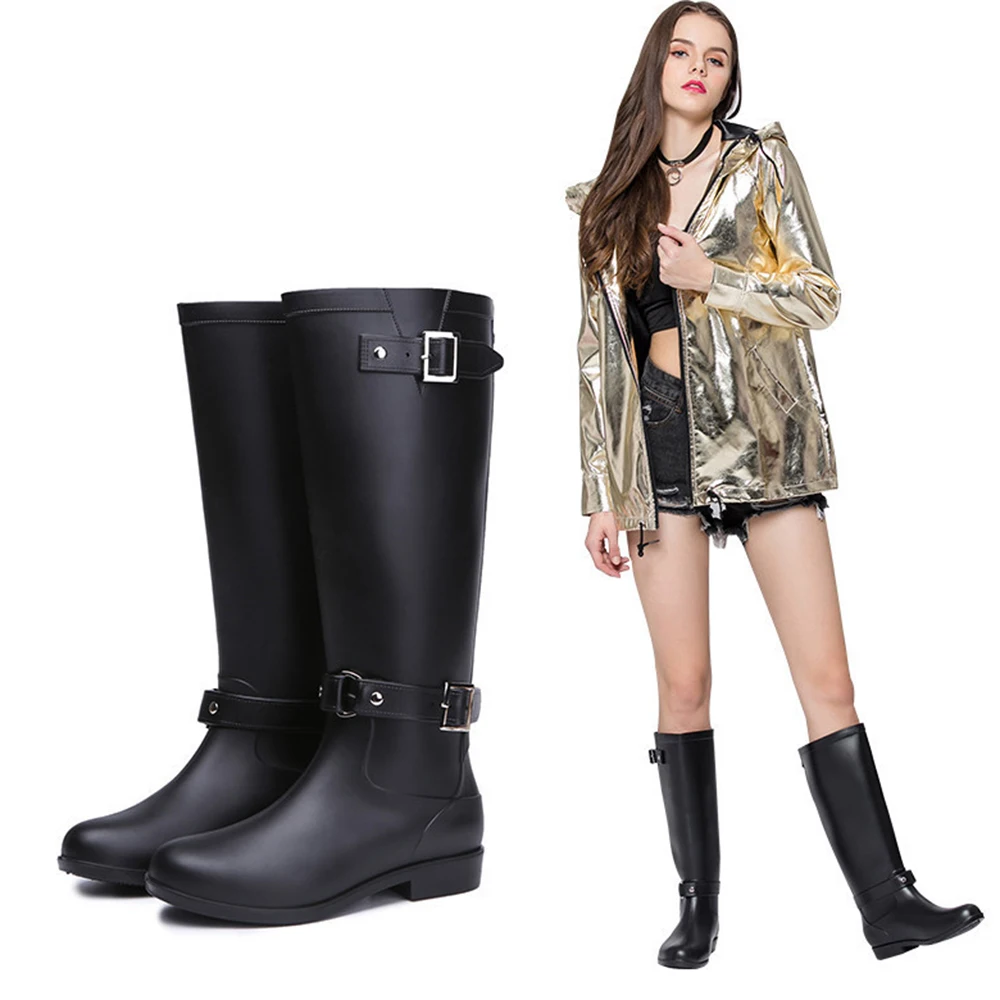 Fashion Buckle Red zipper Rubber Shoes New Casual Ladies Rain Boots Water Shoes High Tube Women's Adult Rain Boots cx497
Fashion Buckle Red zipper Rubber Shoes New Casual Ladies Rain Boots Water Shoes High Tube Women's Adult Rain Boots cx497