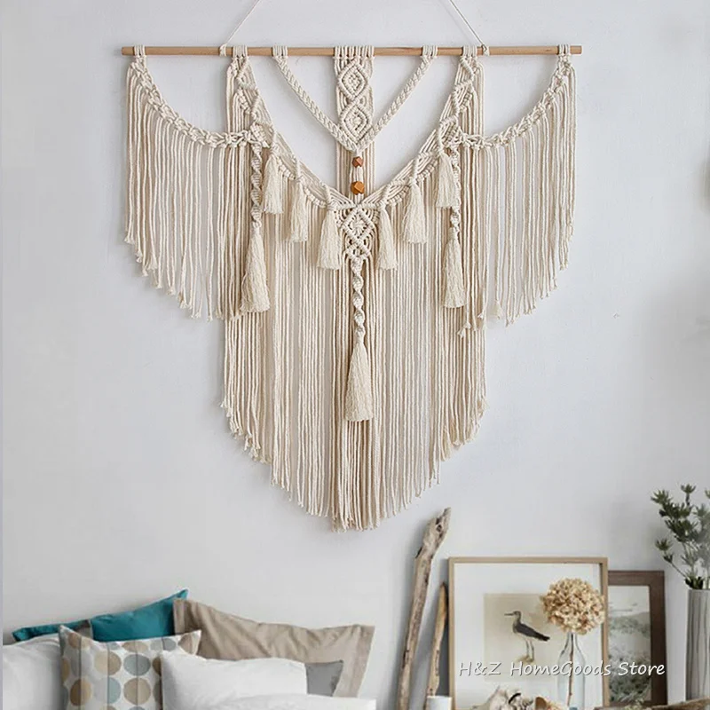 Big Macrame Wall Hanging Tapestry With Tassels Hand Woven Nordic Style For Living Room Bedroom House Art Decor Boho Decoration
Big Macrame Wall Hanging Tapestry With Tassels Hand Woven Nordic Style For Living Room Bedroom House Art Decor Boho Decoration