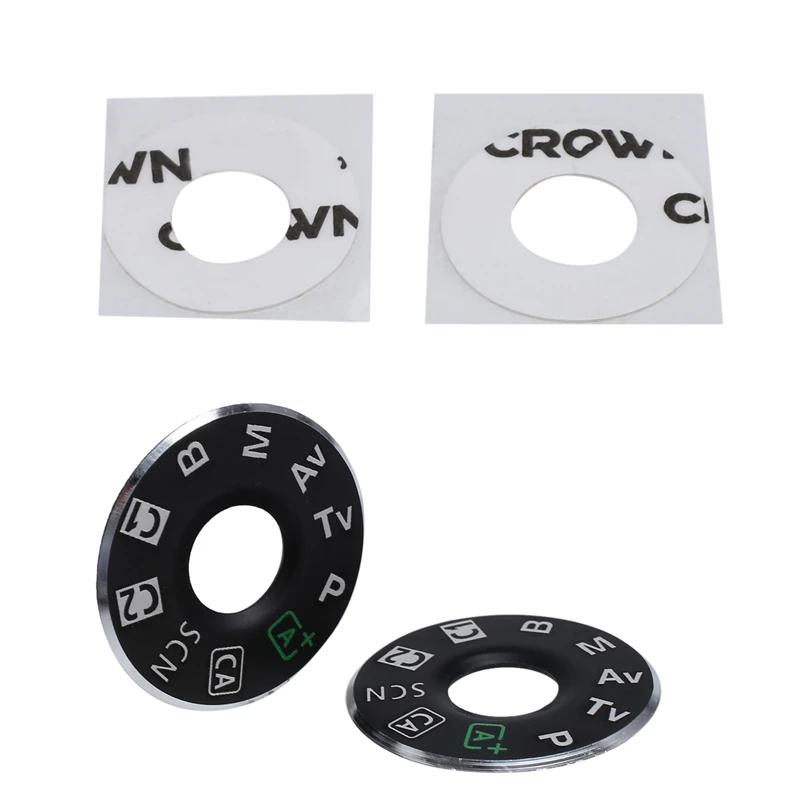 2 Turntable Top Cover Buttons For Canon 6D Mode Dial Turntable SMD Label Nameplate With Adhesive
2 Turntable Top Cover Buttons For Canon 6D Mode Dial Turntable SMD Label Nameplate With Adhesive