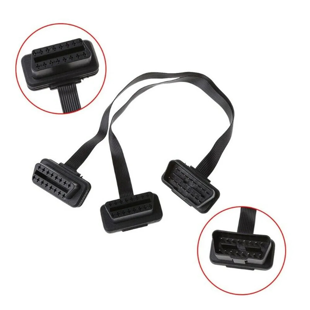 Signal Splitter Extension Cable 16 Pin 30cm Black OBD2 Male To Double Female One-to-one Splitter Compatible 16-pin Socket
Signal Splitter Extension Cable 16 Pin 30cm Black OBD2 Male To Double Female One-to-one Splitter Compatible 16-pin Socket