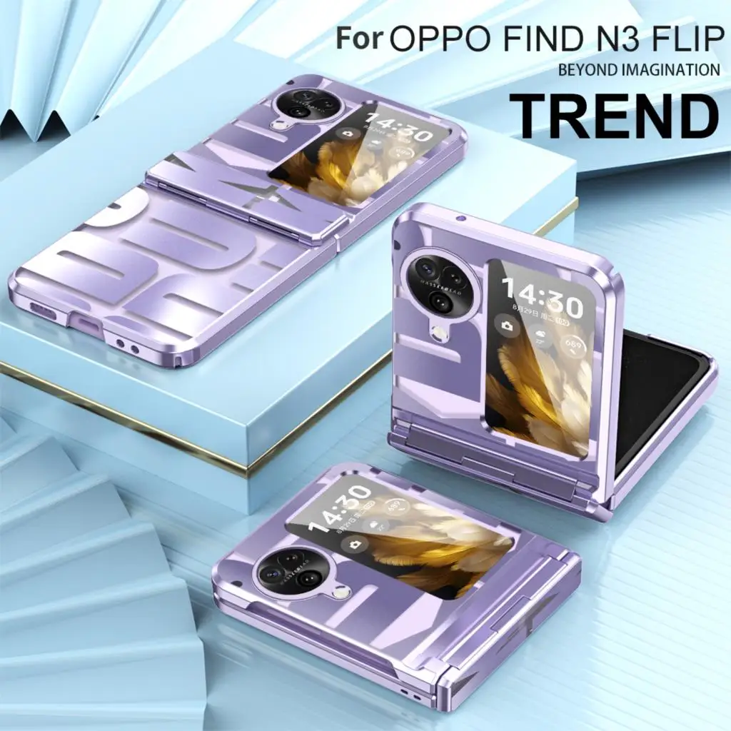 For Oppo Find N3 Flip Case with Hinge Protection Funda For Oppo Find N3 Flip Leveling Hinge Case Fashion Plating Cover capa
For Oppo Find N3 Flip Case with Hinge Protection Funda For Oppo Find N3 Flip Leveling Hinge Case Fashion Plating Cover capa