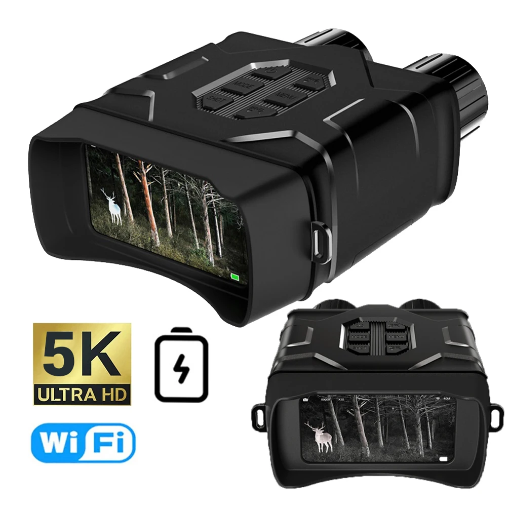 Бинокль NV016 5K UHD с функцией ночного видения и Wi-Fi, телескоп с цифровым зумом 4 дюйма, 52 МП, 10X, для охоты и кемпинга
Бинокль NV016 5K UHD с функцией ночного видения и Wi-Fi, телескоп с цифровым зумом 4 дюйма, 52 МП, 10X, для охоты и кемпинга