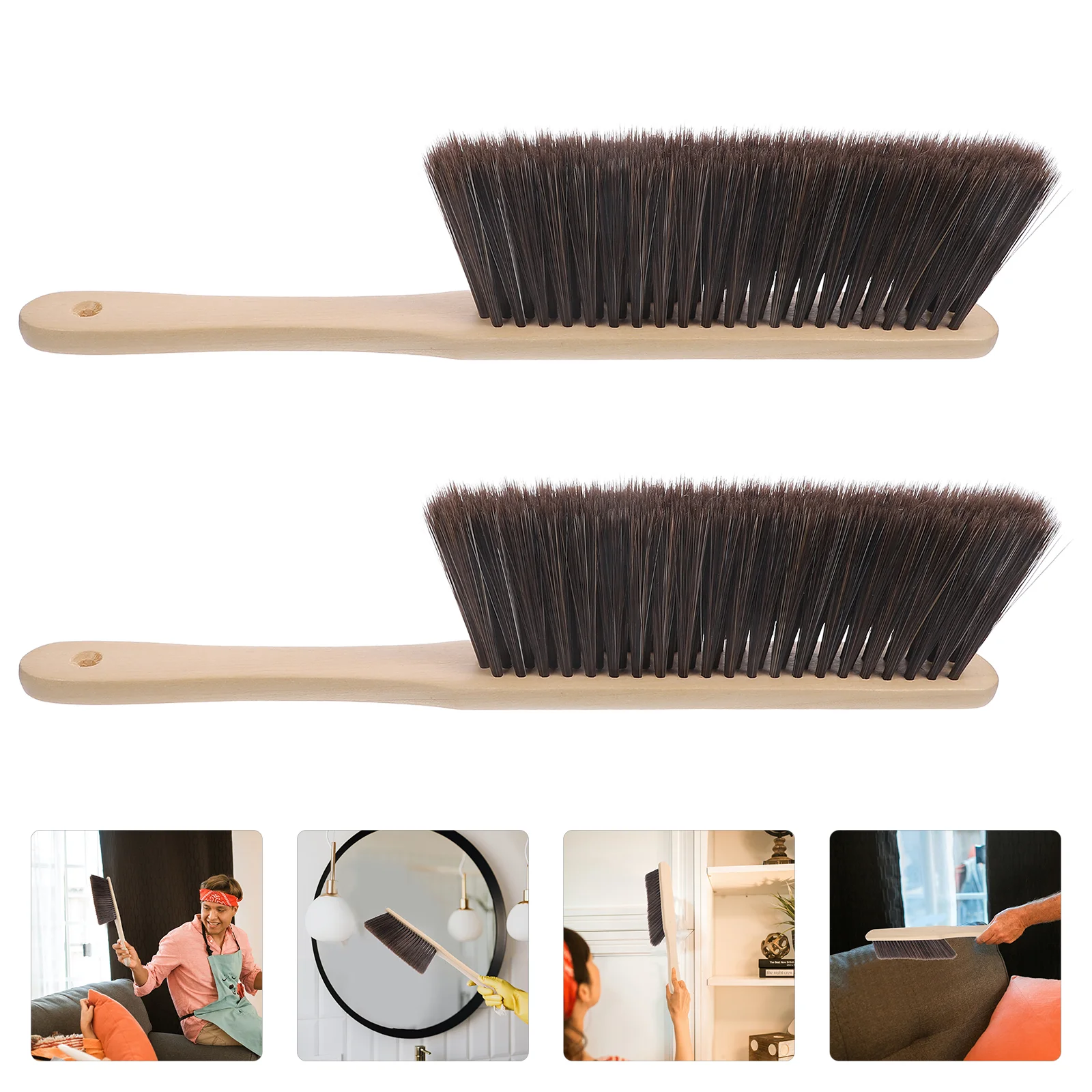 2 Pcs Debris Cleaning Brush Broom Desk Hanging Decor Wood Handle Work Bed Duster
2 Pcs Debris Cleaning Brush Broom Desk Hanging Decor Wood Handle Work Bed Duster