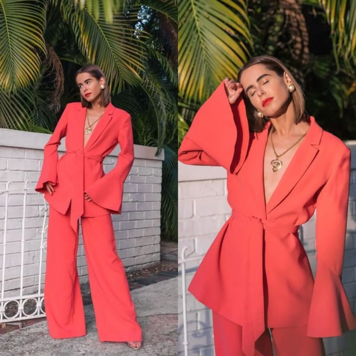 Two Pieces Women's Blazer Suits with Belt Elegant Bridesmaid Dress Flare Long Sleeved Outfits 2022 Jacket Pants
Two Pieces Women's Blazer Suits with Belt Elegant Bridesmaid Dress Flare Long Sleeved Outfits 2022 Jacket Pants