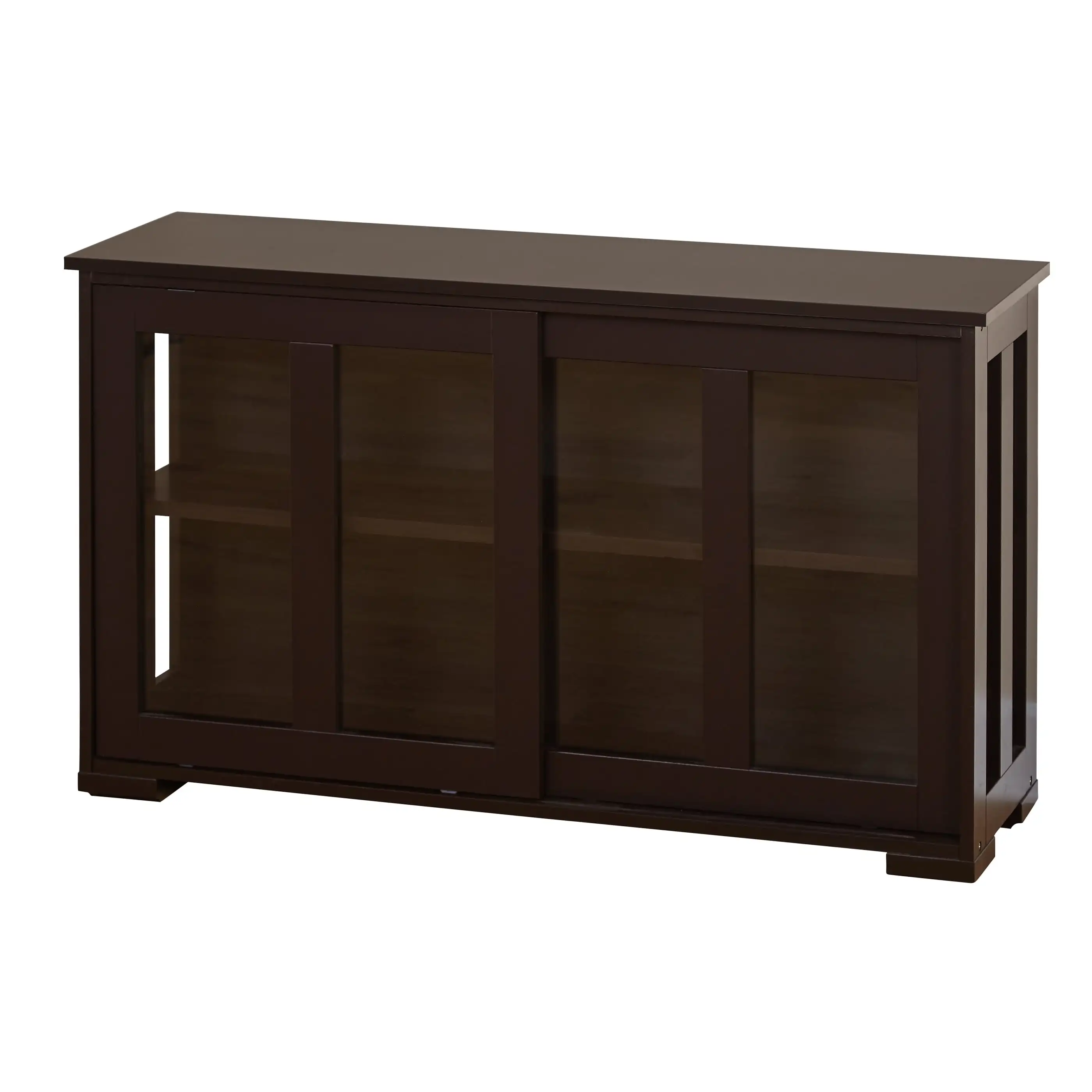 42-inch wide modern tempered glass sliding doors stackable dining room side cabinets
42-inch wide modern tempered glass sliding doors stackable dining room side cabinets