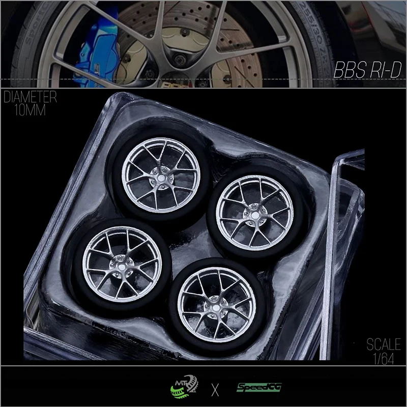 SpeedCG 1/64 BBS RI-D Luxury ABS Wheels with Rubber Tire Diameter 10mm Model Car Modified Parts For Hotwheels Tomica MiniGT
SpeedCG 1/64 BBS RI-D Luxury ABS Wheels with Rubber Tire Diameter 10mm Model Car Modified Parts For Hotwheels Tomica MiniGT