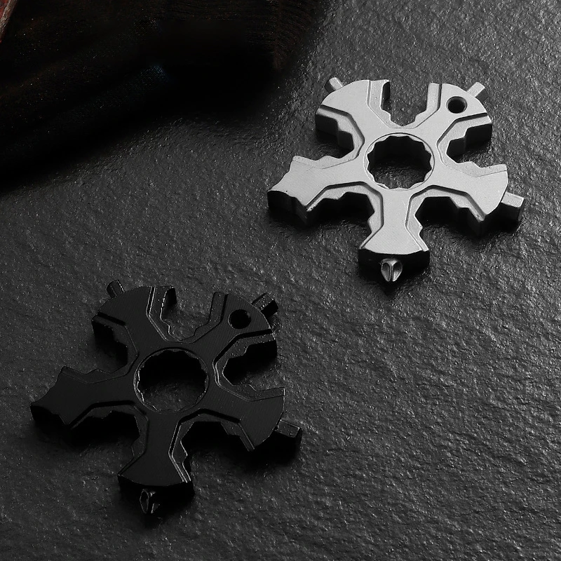 16-in-1 Snow Tool Screwdriver Snowflake Multitool Bicycle Repair Tools Keychain Bag Tag M4 M5 M6 Hex Wrench Key Bottle Opener
16-in-1 Snow Tool Screwdriver Snowflake Multitool Bicycle Repair Tools Keychain Bag Tag M4 M5 M6 Hex Wrench Key Bottle Opener