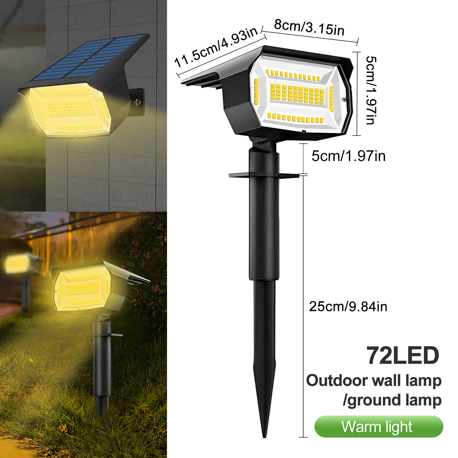 Солнечные прожекторы 72/68 LED
Солнечные прожекторы 72/68 LED