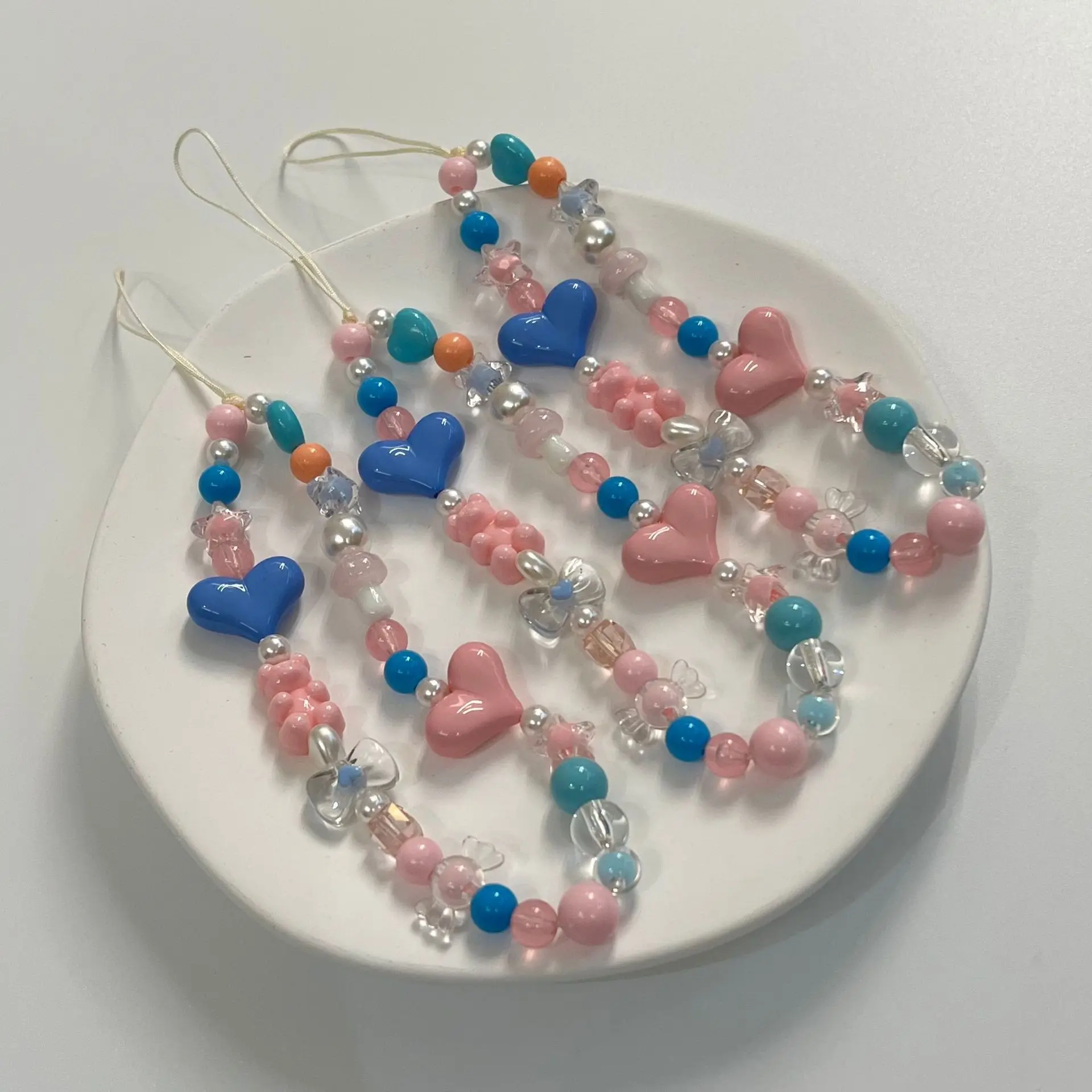 Candy Colored Heart Bear Beaded Mobile Phone Chain Korea INS Mobile Phone Case Accessories Girls Mobile Phone Lanyard
Candy Colored Heart Bear Beaded Mobile Phone Chain Korea INS Mobile Phone Case Accessories Girls Mobile Phone Lanyard