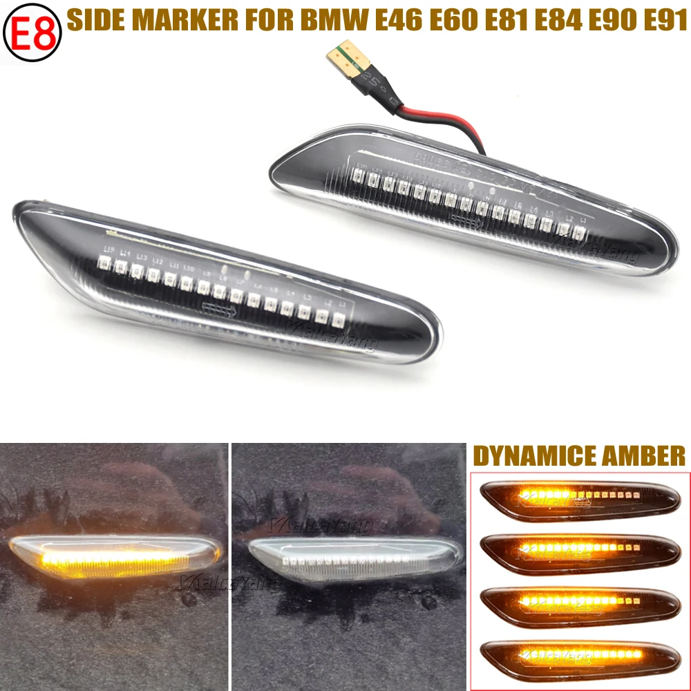Dynamic Blinker LED Light Side Marker For BMW E60 E61 E90 E91 E87 E81 E83 E84 E88 E92 E93 E82 E46 1 3 5 series x1 x3
Dynamic Blinker LED Light Side Marker For BMW E60 E61 E90 E91 E87 E81 E83 E84 E88 E92 E93 E82 E46 1 3 5 series x1 x3